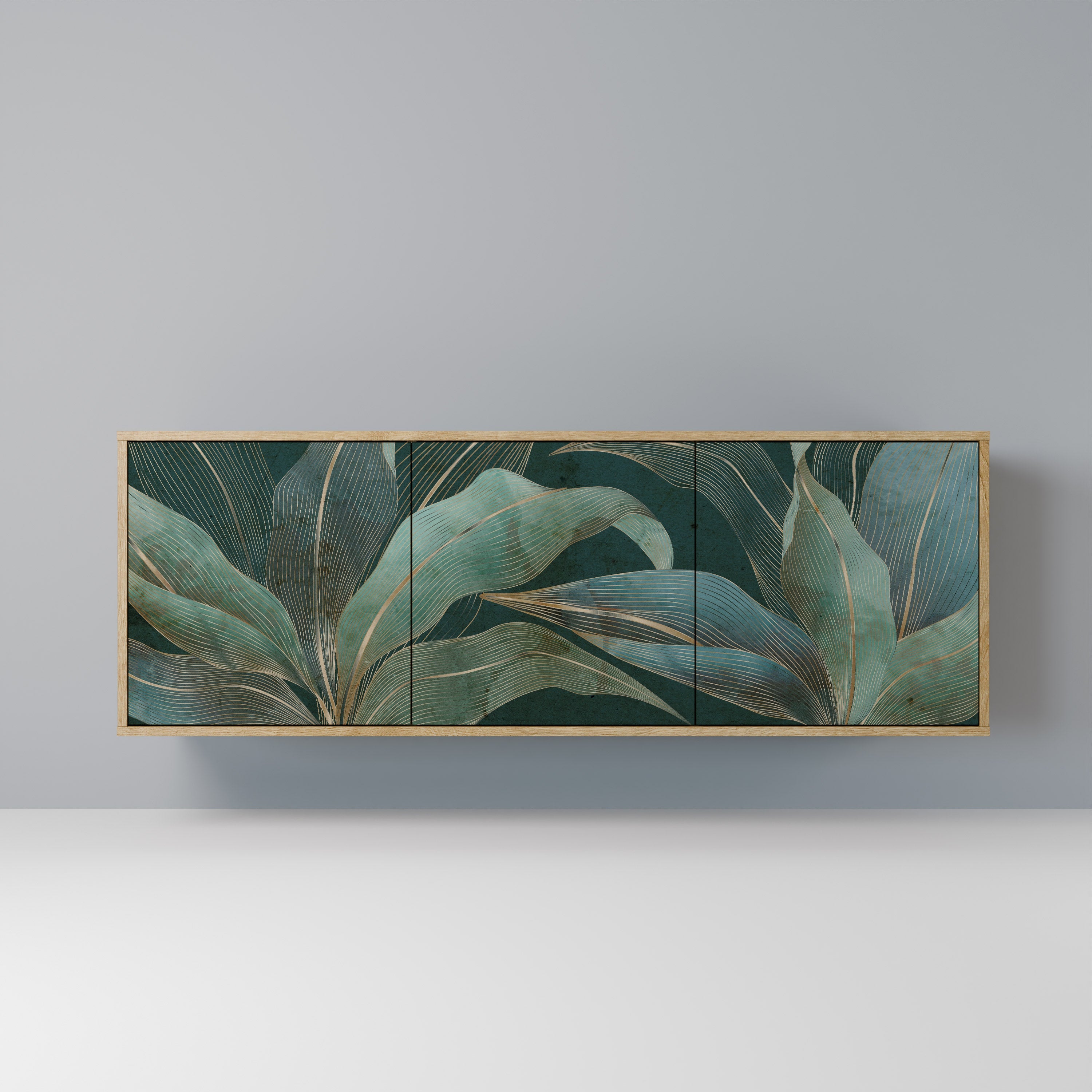 Μπουφές 3 θυρών ROYAL GREEN σε όψη δρυός