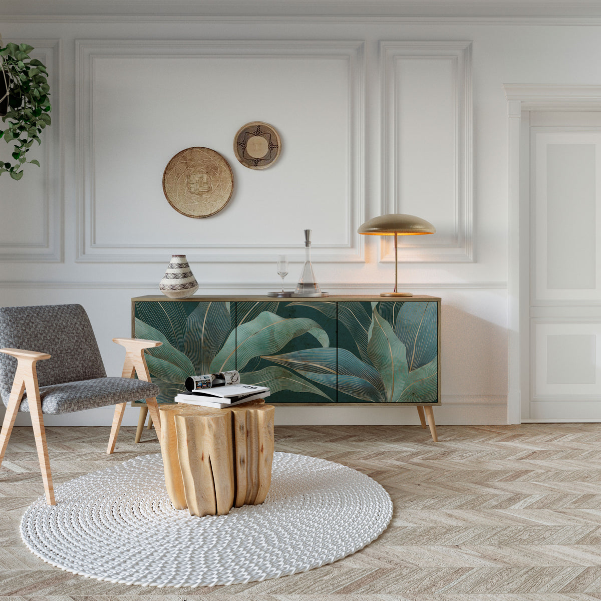 ROYAL GREEN Μπουφές 3-θυρών