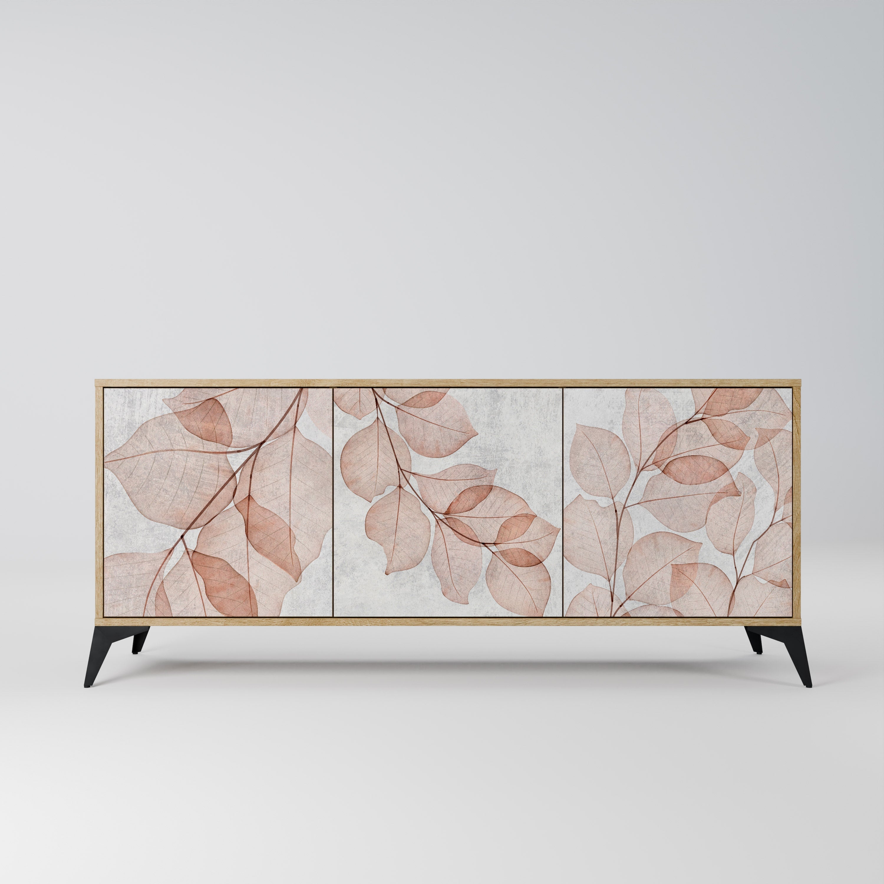 AUTUMN FRAGILITY 3-Door Sideboard in Oak Effect