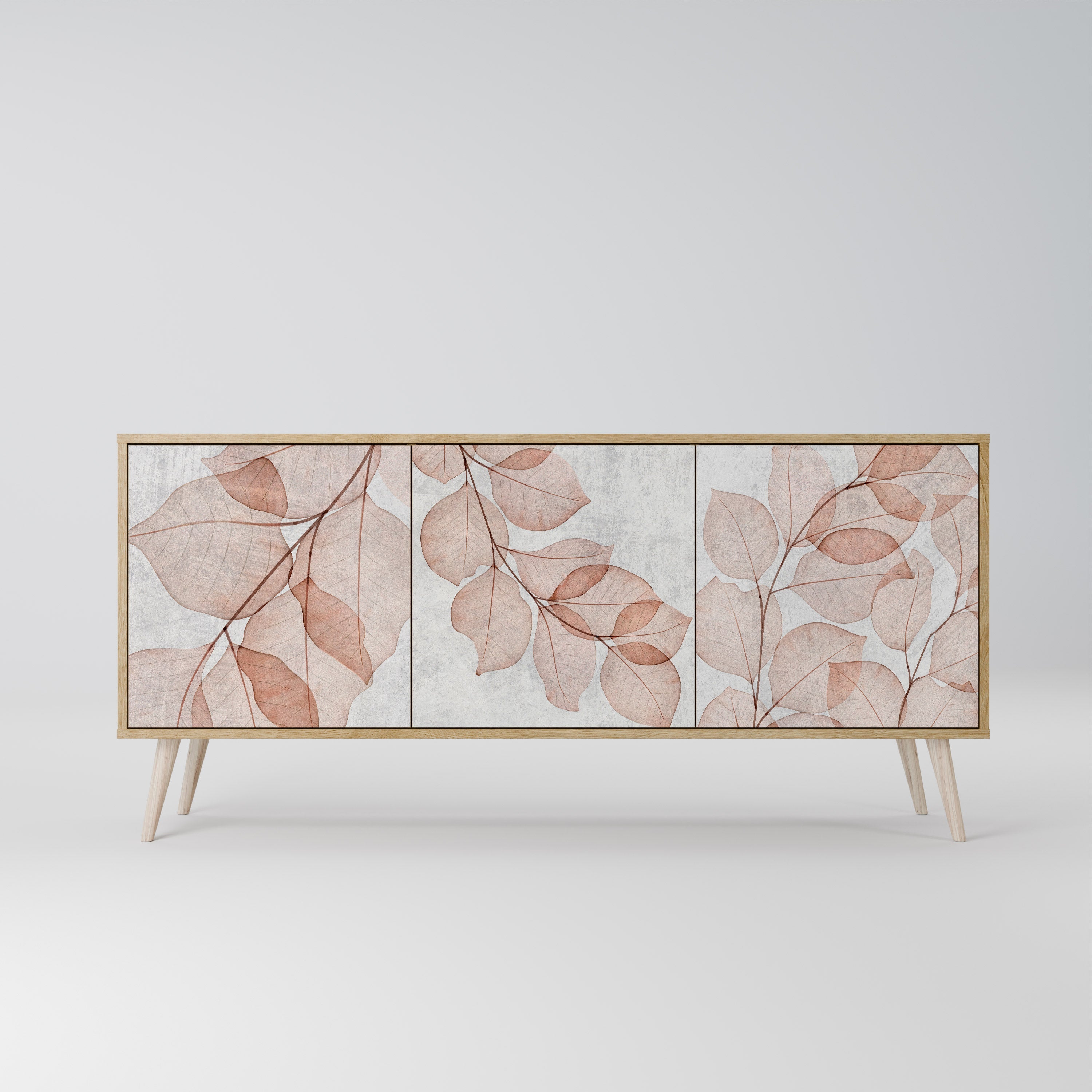 AUTUMN FRAGILITY 3-Door Sideboard in Oak Effect