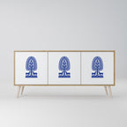 POLISH FOLK ART 3-Door Sideboard