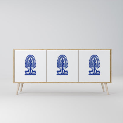 POLISH FOLK ART Μπουφές 3-θυρών