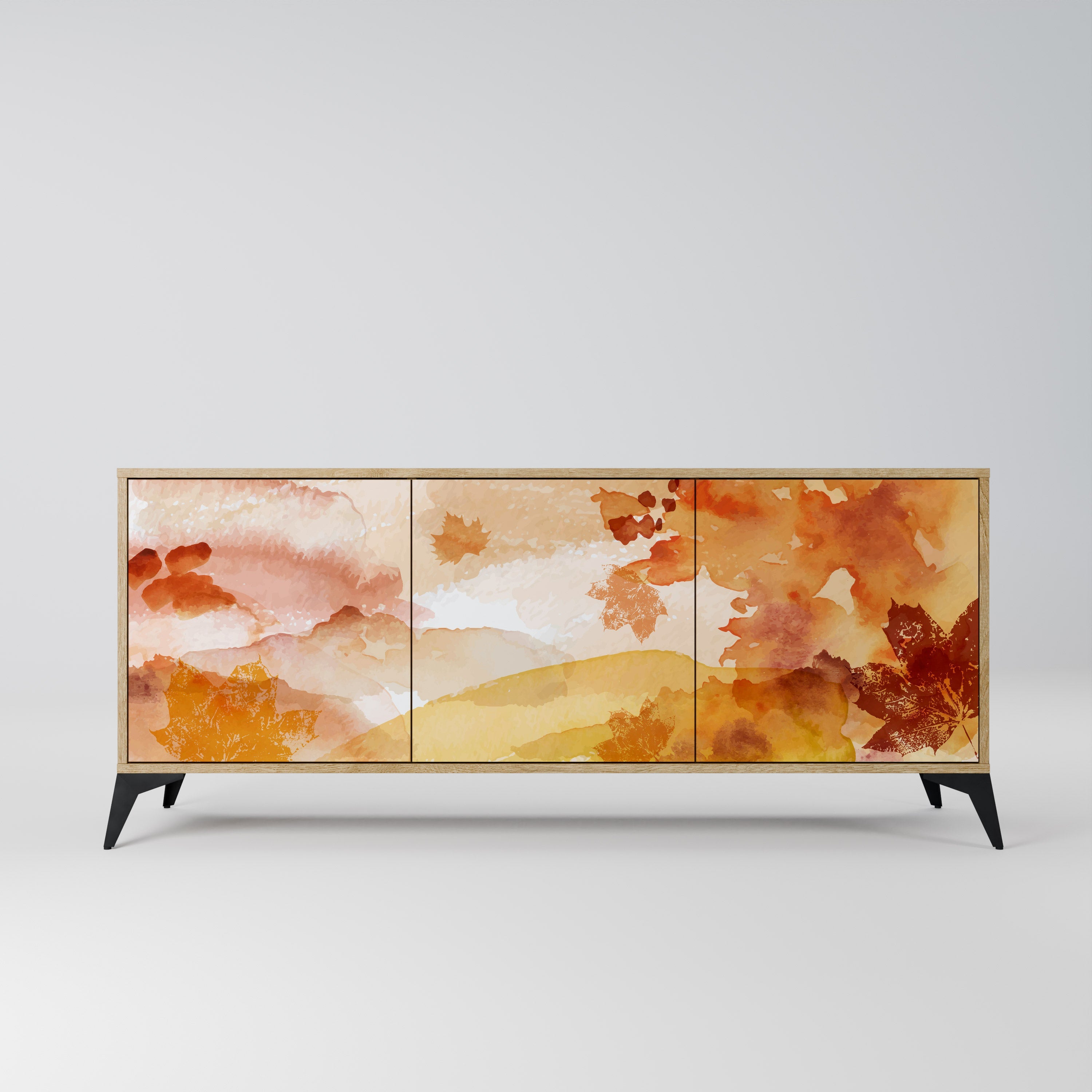TRACES OF AUTUMN 3-Door Sideboard in Oak Effect