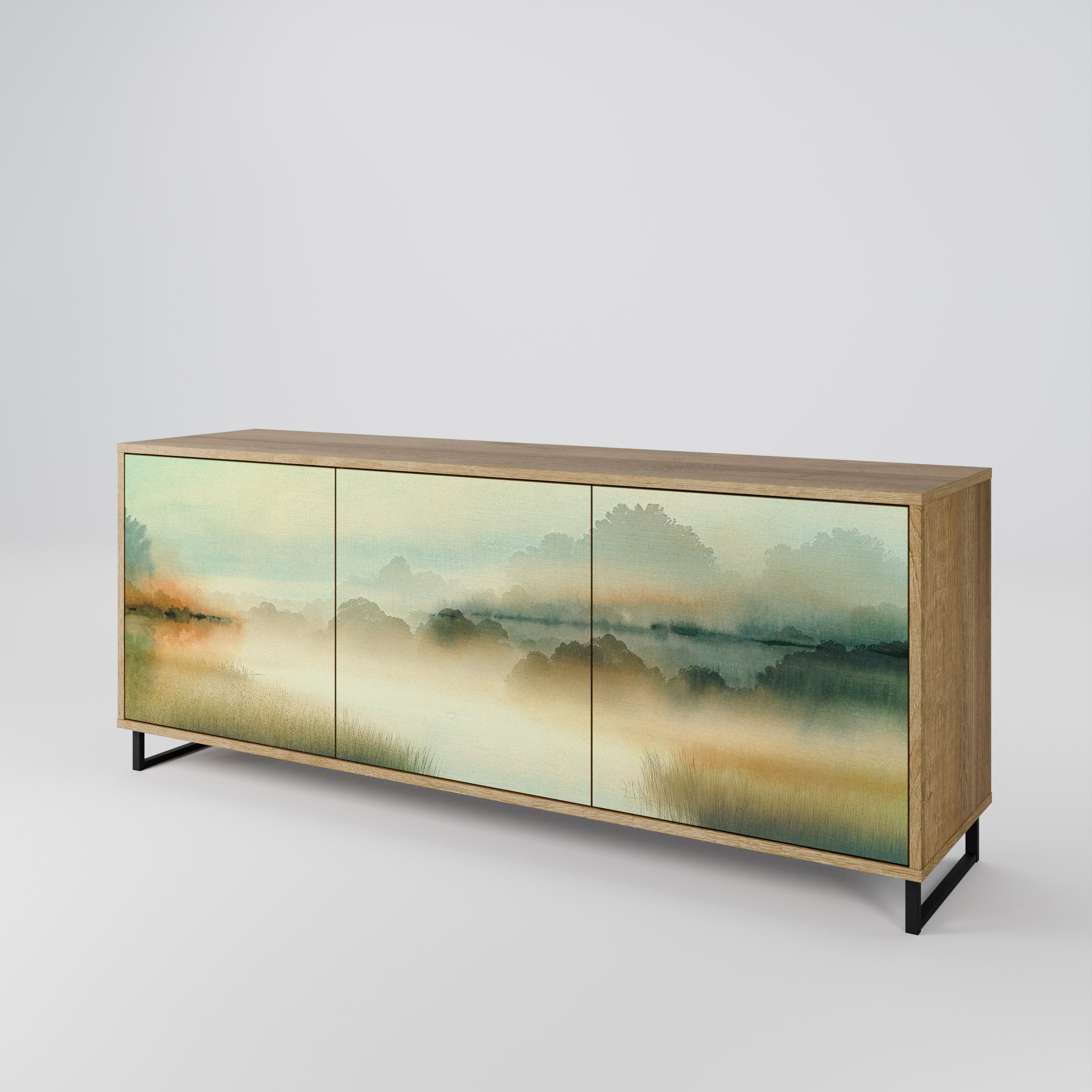 MORNING BY THE LAKE 3-Door Sideboard