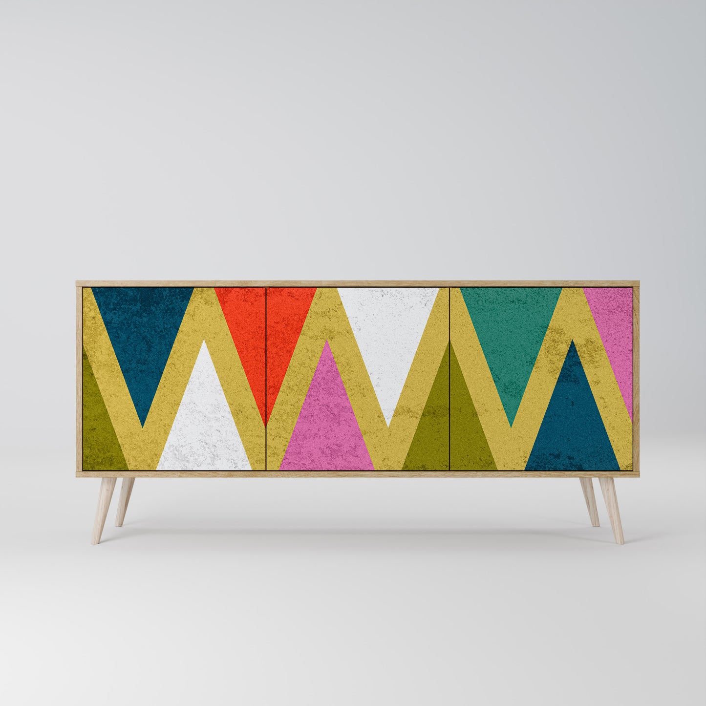 COLORFUL TRIANGLES Μπουφές 3-θυρών