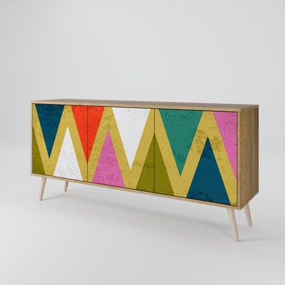 COLORFUL TRIANGLES Μπουφές 3-θυρών