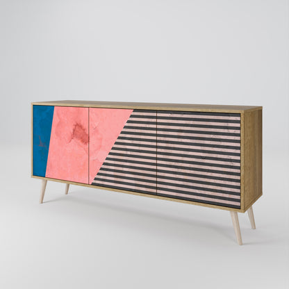 GLAMOROUS STRIPE Μπουφές 3-θυρών