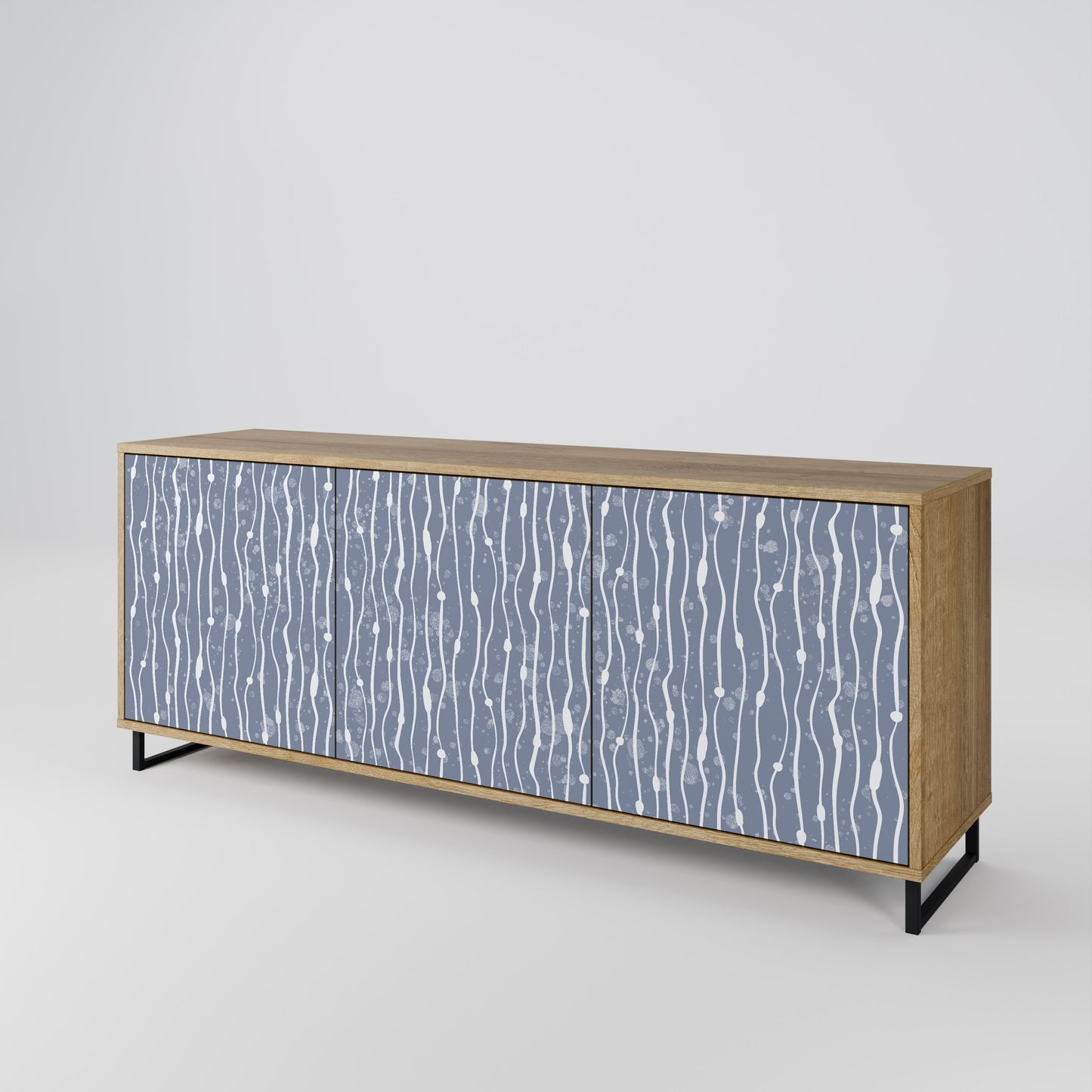 GRAPHITE RAIN Μπουφές 3-θυρών