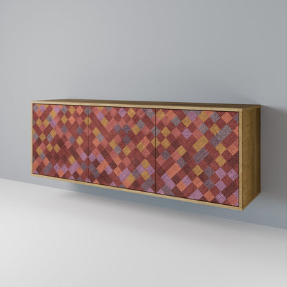 PAINTED SQUARES Μπουφές 3-θυρών