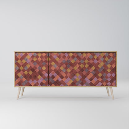 PAINTED SQUARES Μπουφές 3-θυρών
