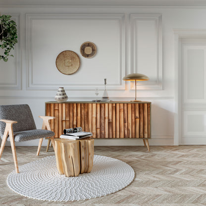 NATURAL WOOD Μπουφές 3-θυρών