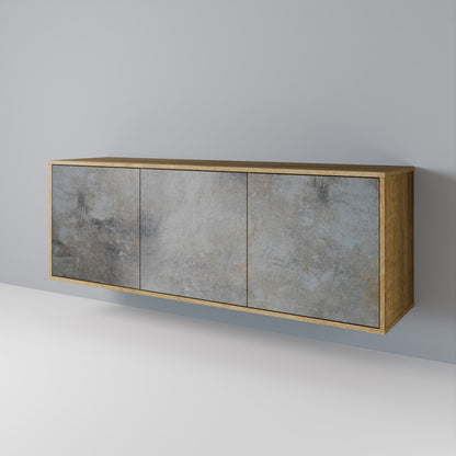 CONCRETE WALL Μπουφές 3-θυρών