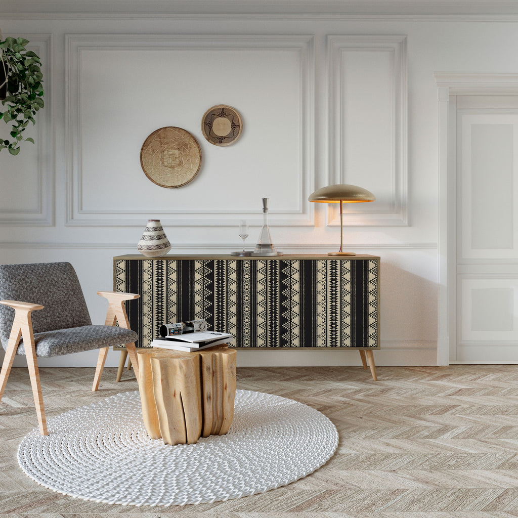 AZTEC 3-Door Sideboard in Oak Effect
