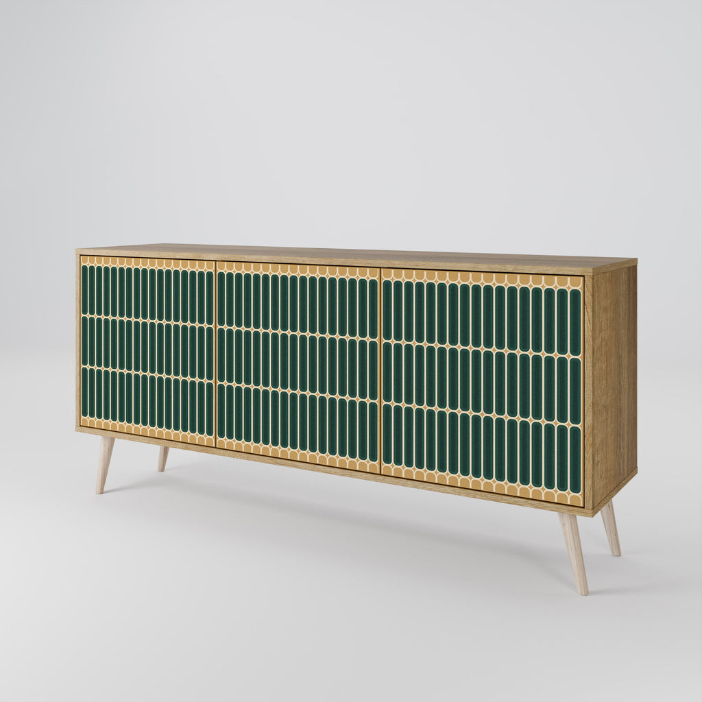 ILUSION GATE 3-Door Sideboard in Oak Effect