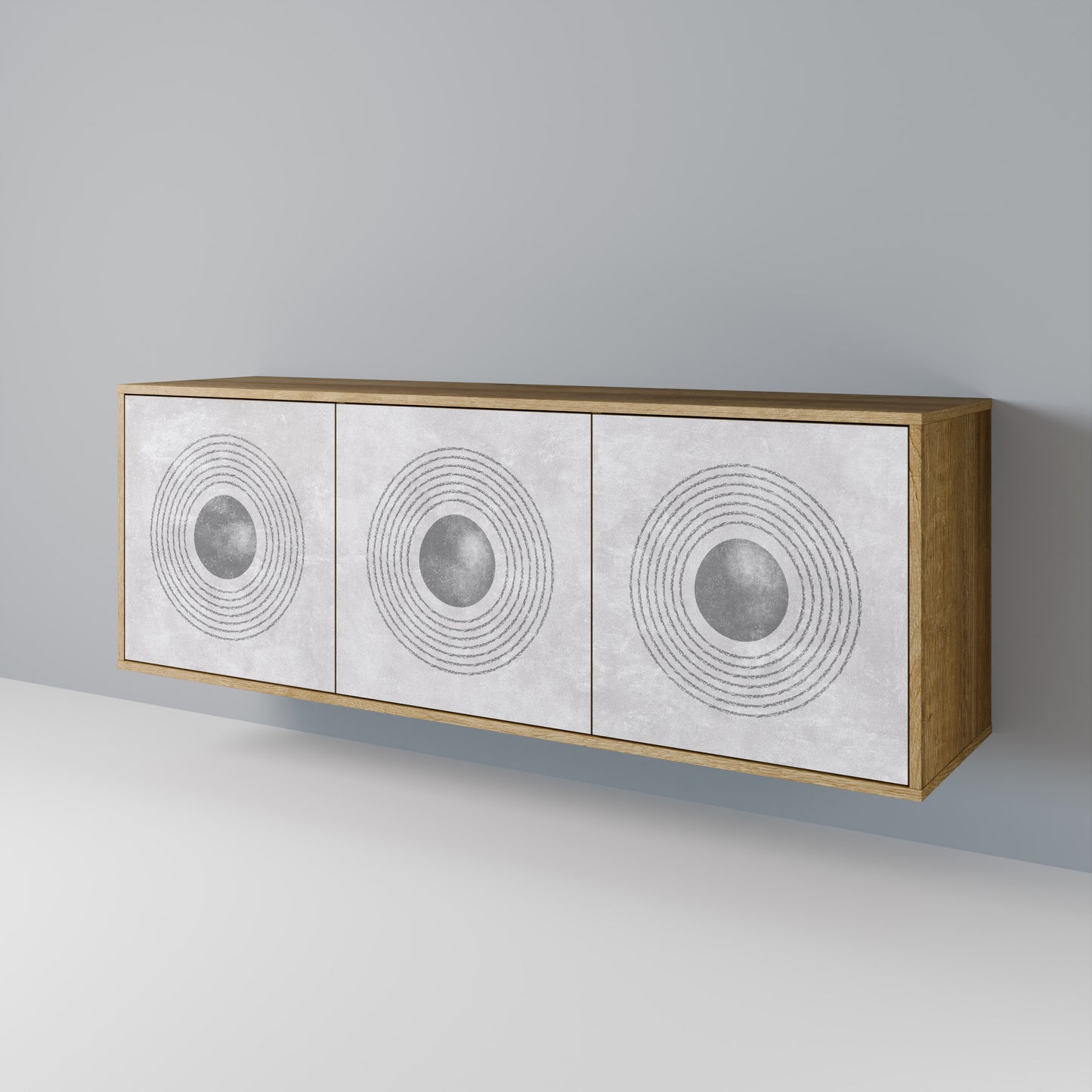 SOLID CIRCLES Μπουφές 3-θυρών