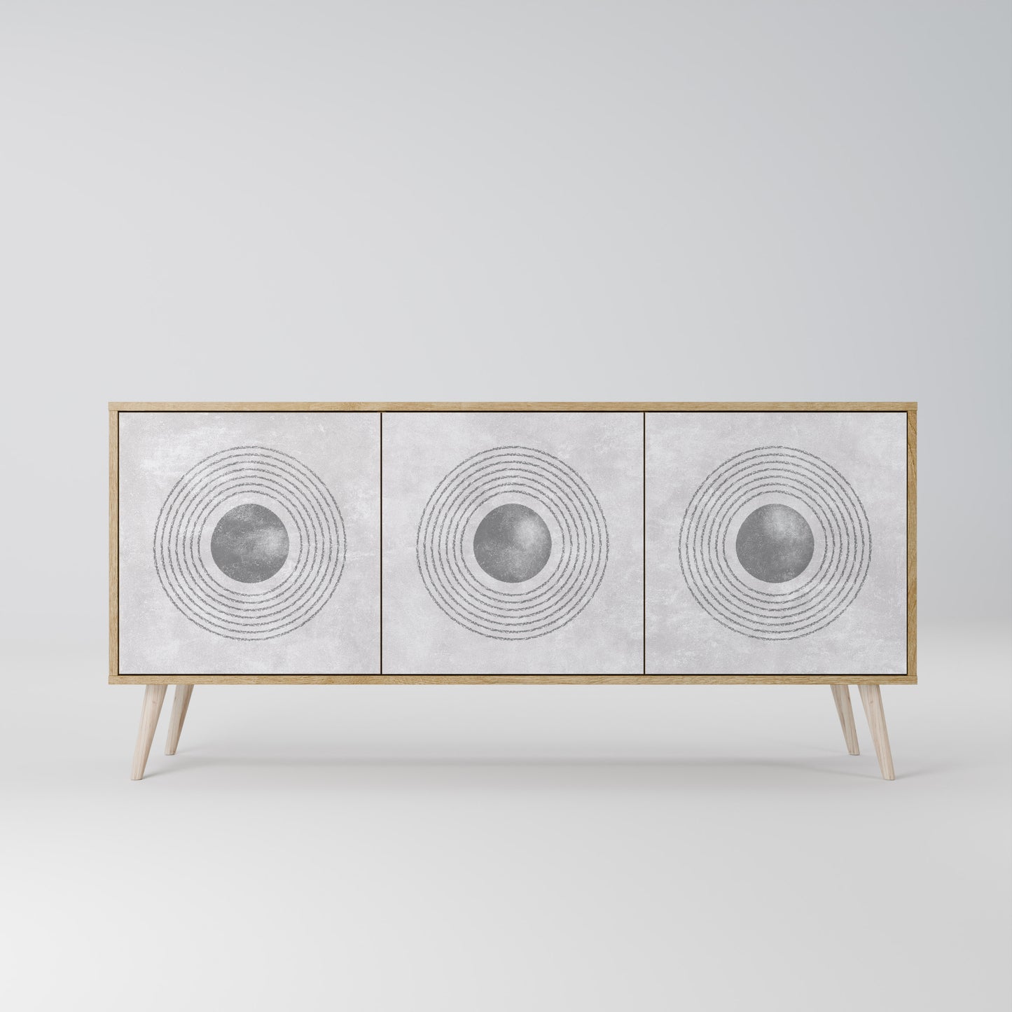 SOLID CIRCLES Μπουφές 3-θυρών