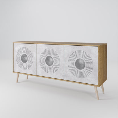 SOLID CIRCLES Μπουφές 3-θυρών