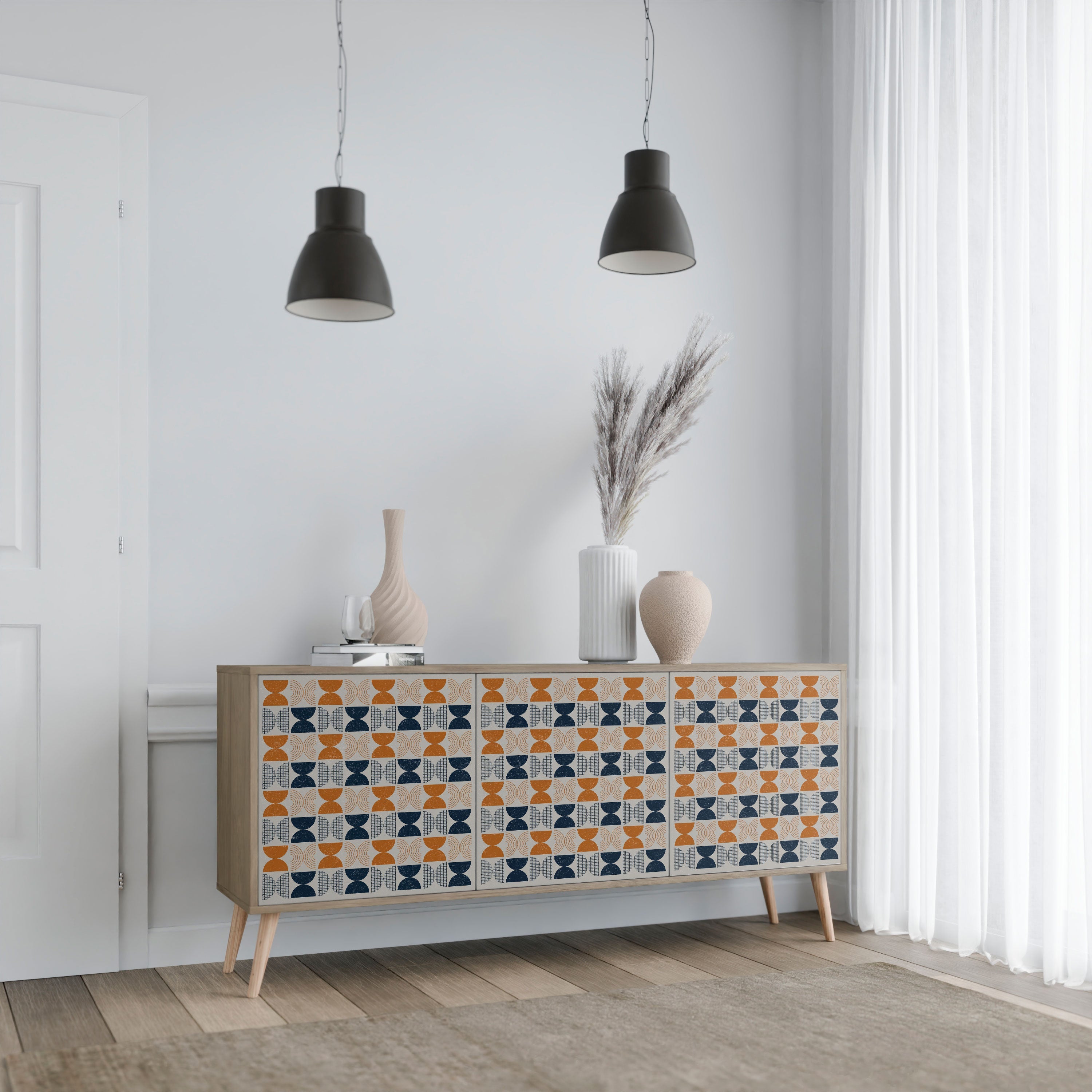 REFLECTION RANGE 3-Door Sideboard in Oak Effect