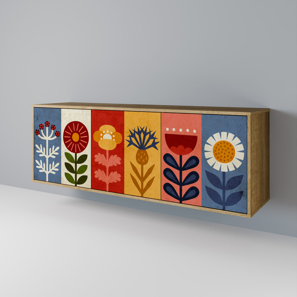 SCANDIC FLOWERET Μπουφές 3-θυρών