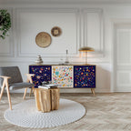 FLORAL COMBINATION Μπουφές 3-θυρών