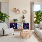 FLORAL COMBINATION Μπουφές 3-θυρών