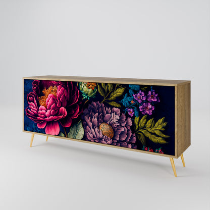 BLOOMING ELEGANCE Μπουφές 3-θυρών