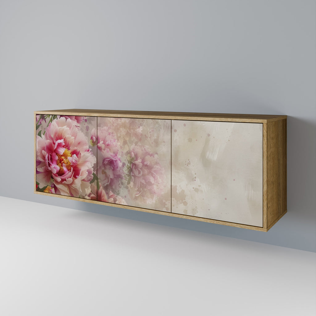 PEONY WHISPER 3-Door Sideboard in Oak Effect