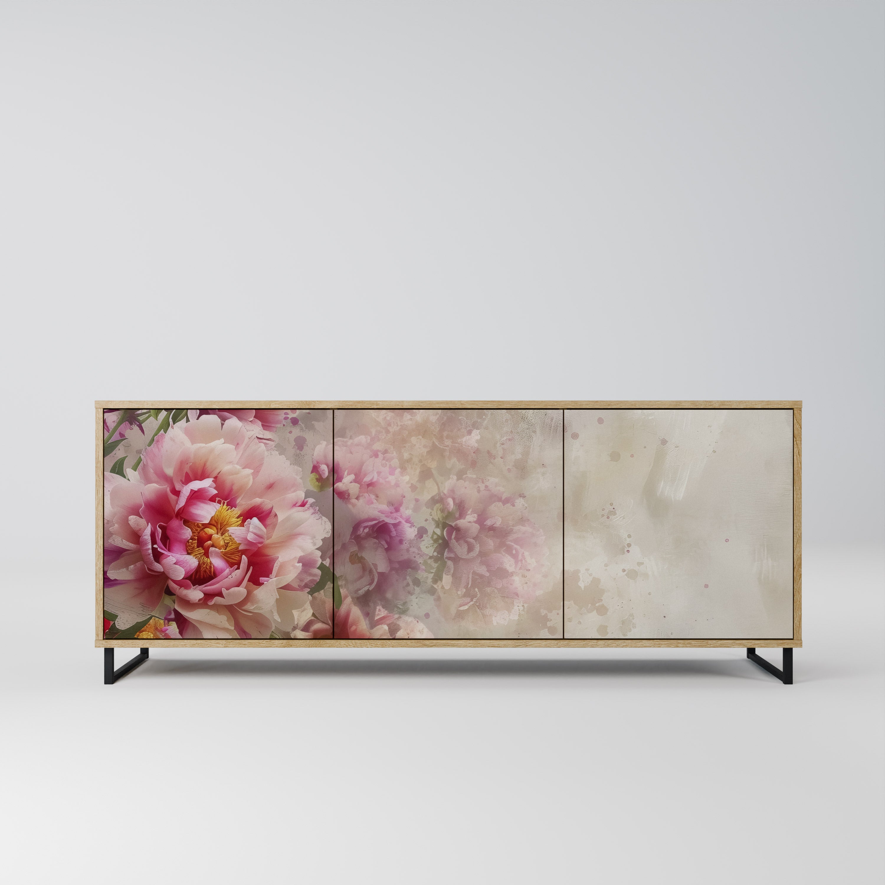 Μπουφές PEONY WHISPER 3θυρο σε όψη δρυός