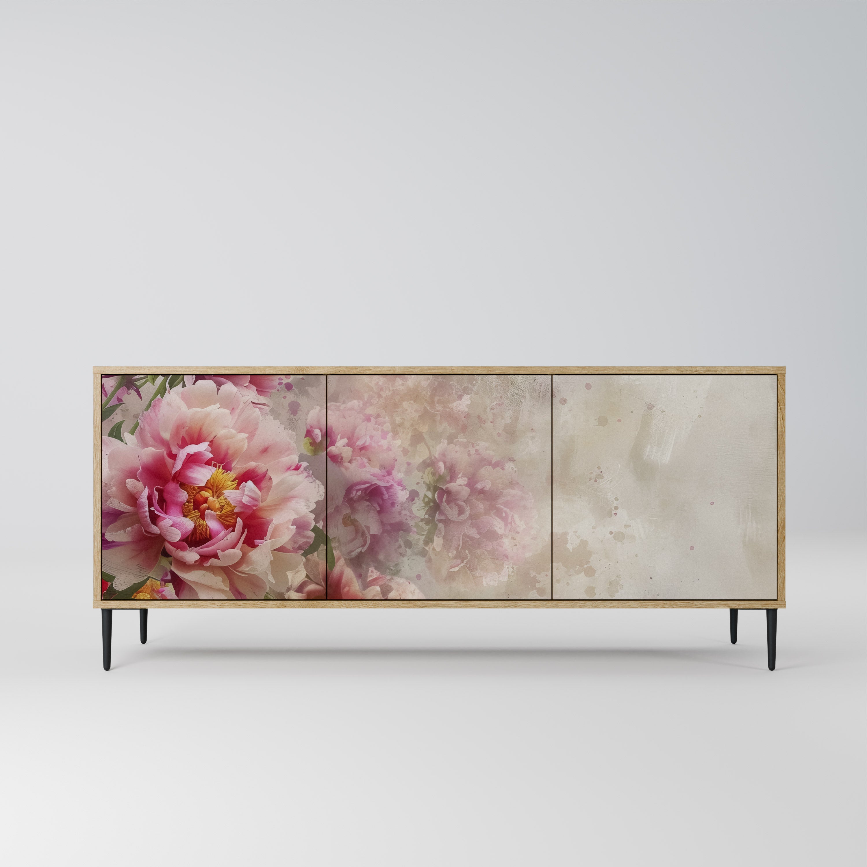 Μπουφές PEONY WHISPER 3θυρο σε όψη δρυός