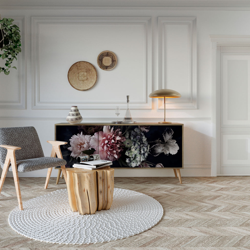 PURE BLOSSOM 3-Door Sideboard in Oak Effect