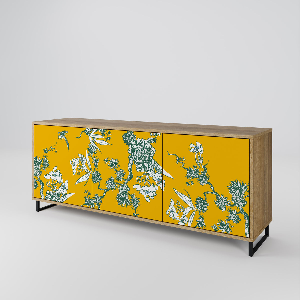 YELLOW CHINOISERIE Μπουφές 3-θυρών
