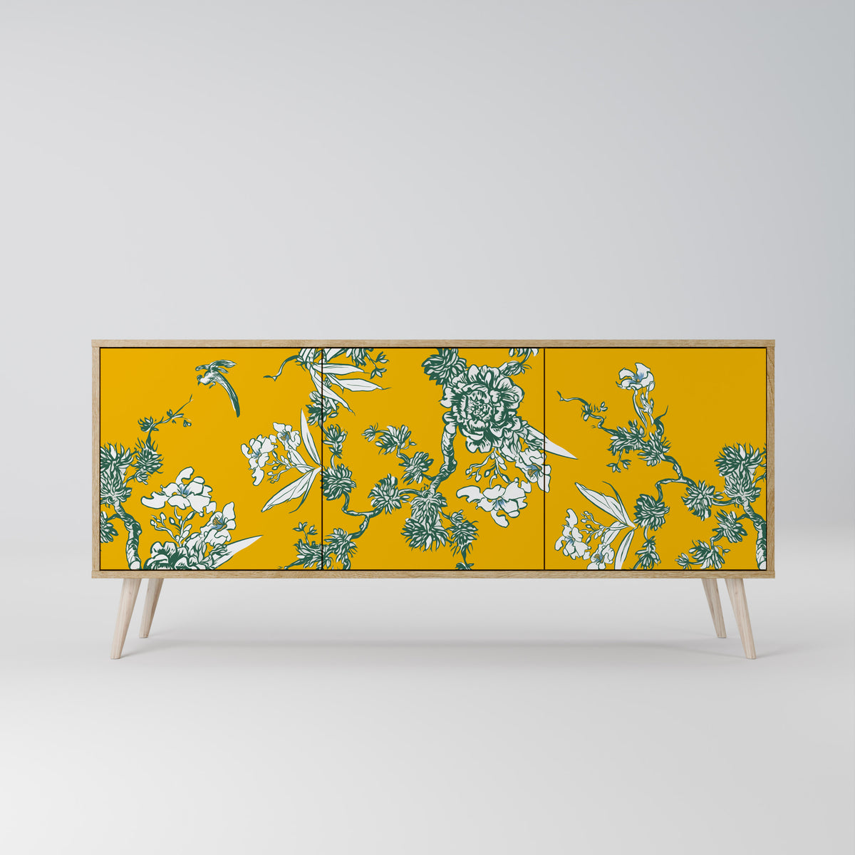 YELLOW CHINOISERIE Μπουφές 3-θυρών