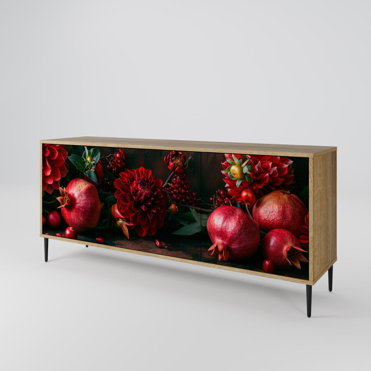 DAHLIAS AND POMEGRANATES Μπουφές 3-θυρών