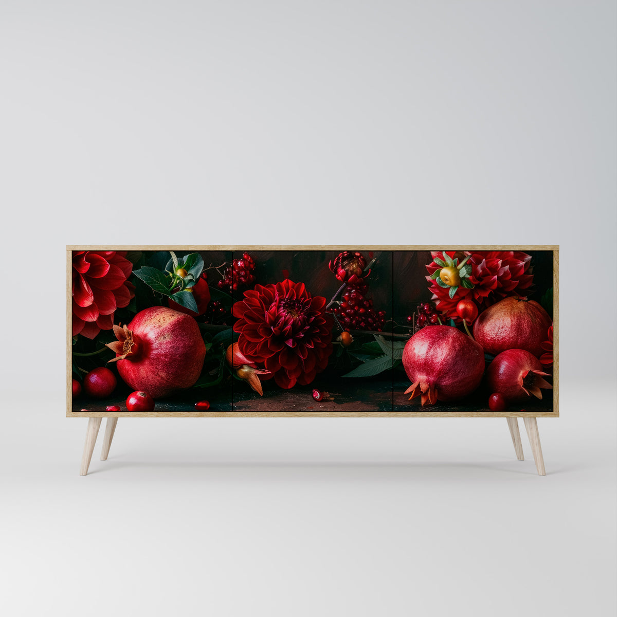 DAHLIAS AND POMEGRANATES Μπουφές 3-θυρών