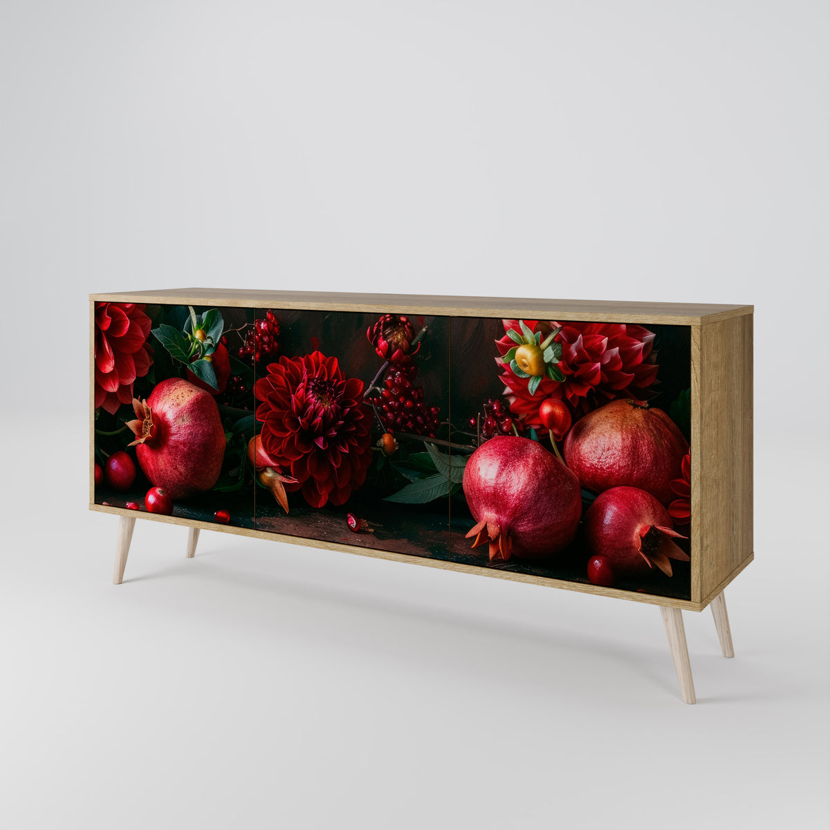 DAHLIAS AND POMEGRANATES Μπουφές 3-θυρών
