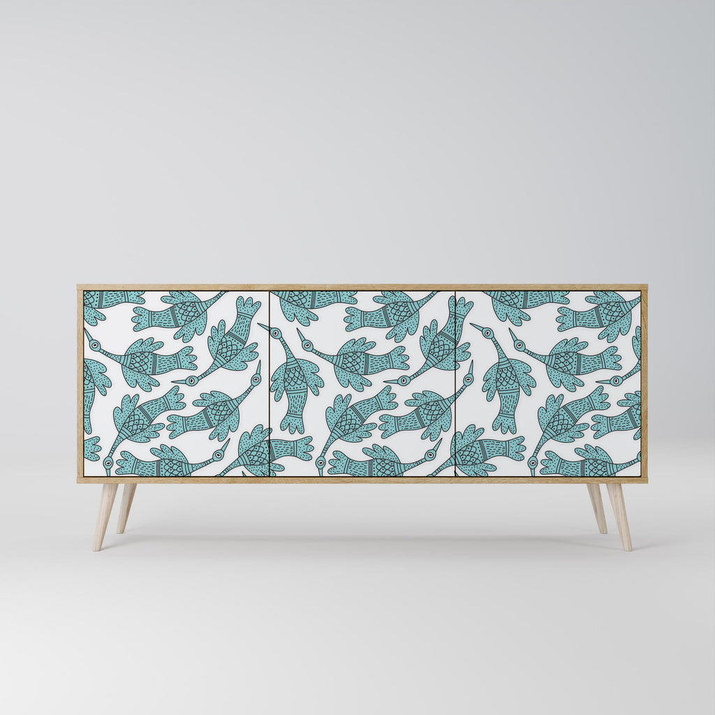 WATERSPOUT SONGIBIRD 3-Door Sideboard in Oak Effect
