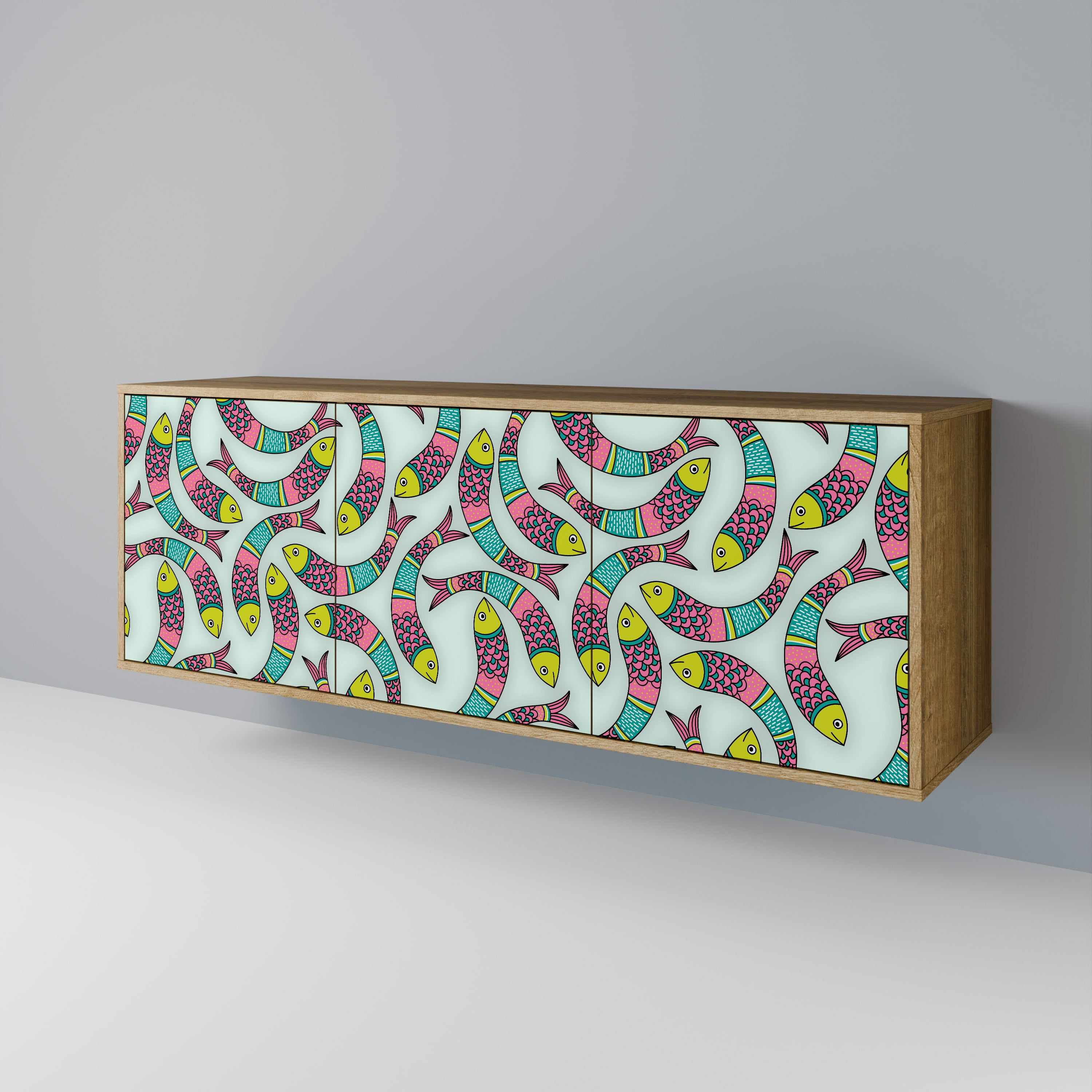 INDIAN FISH 3-Door Sideboard