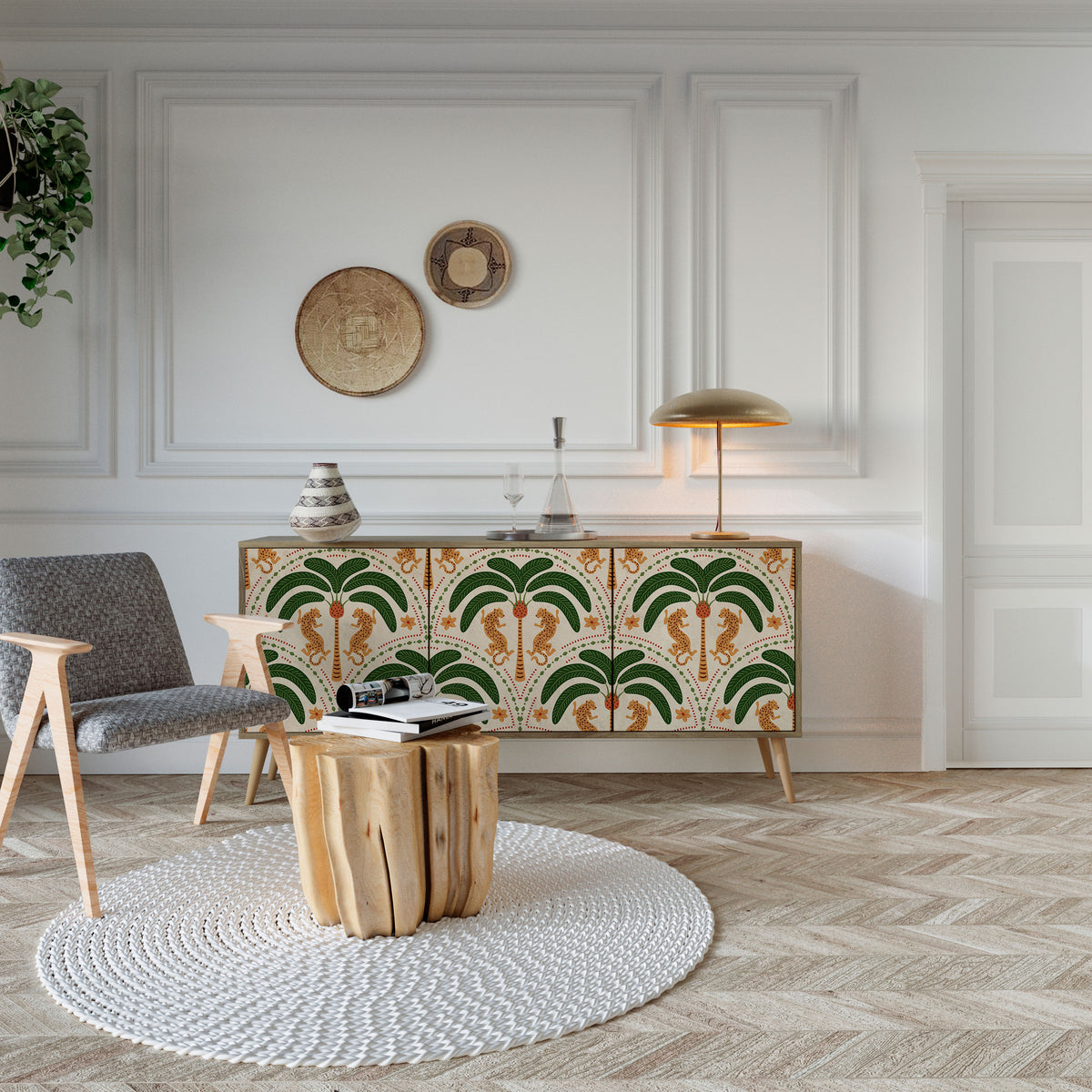 DANCING PREDATORS Μπουφές 3-θυρών