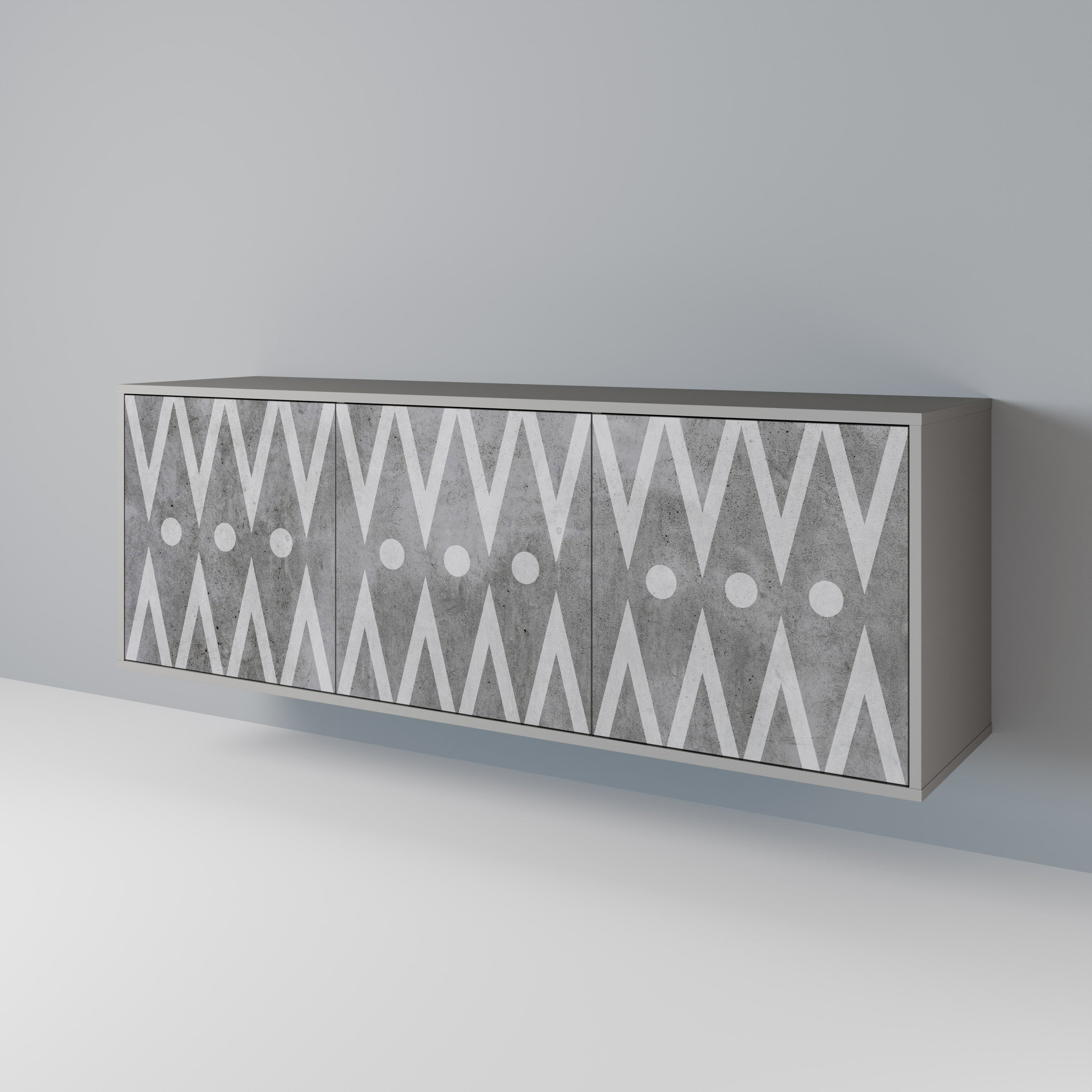 SHARP EDGES 3-Door Sideboard