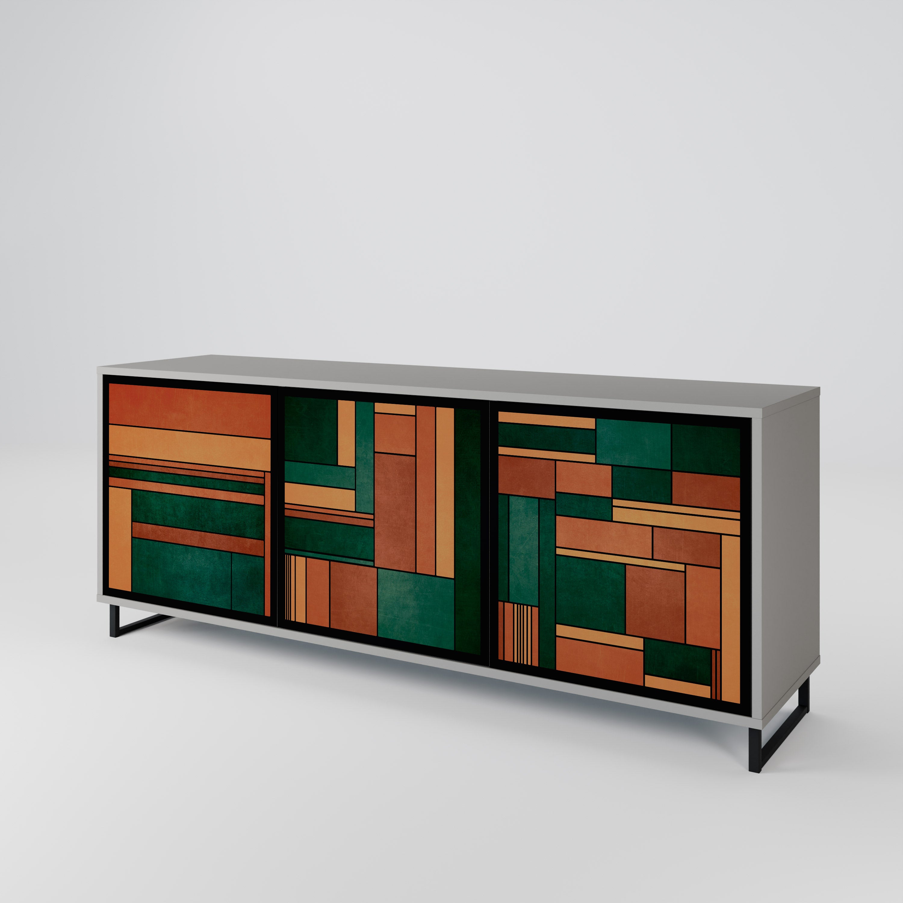 EARTHY FIGURES 3-Door Sideboard