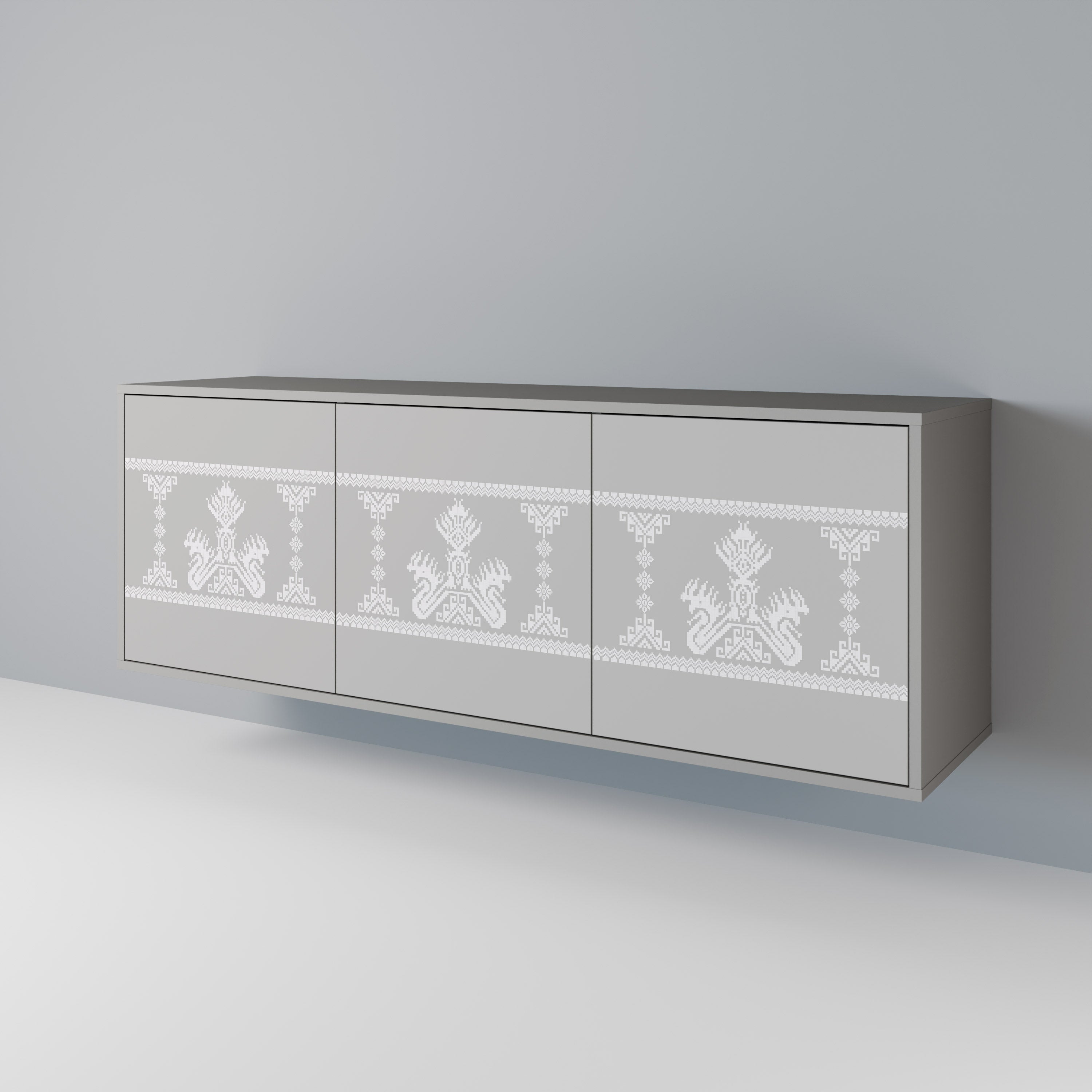 THAI GRAY 3-Door Sideboard