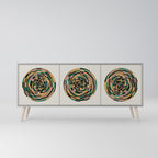 GREEN CIRCLES 3-Door Sideboard