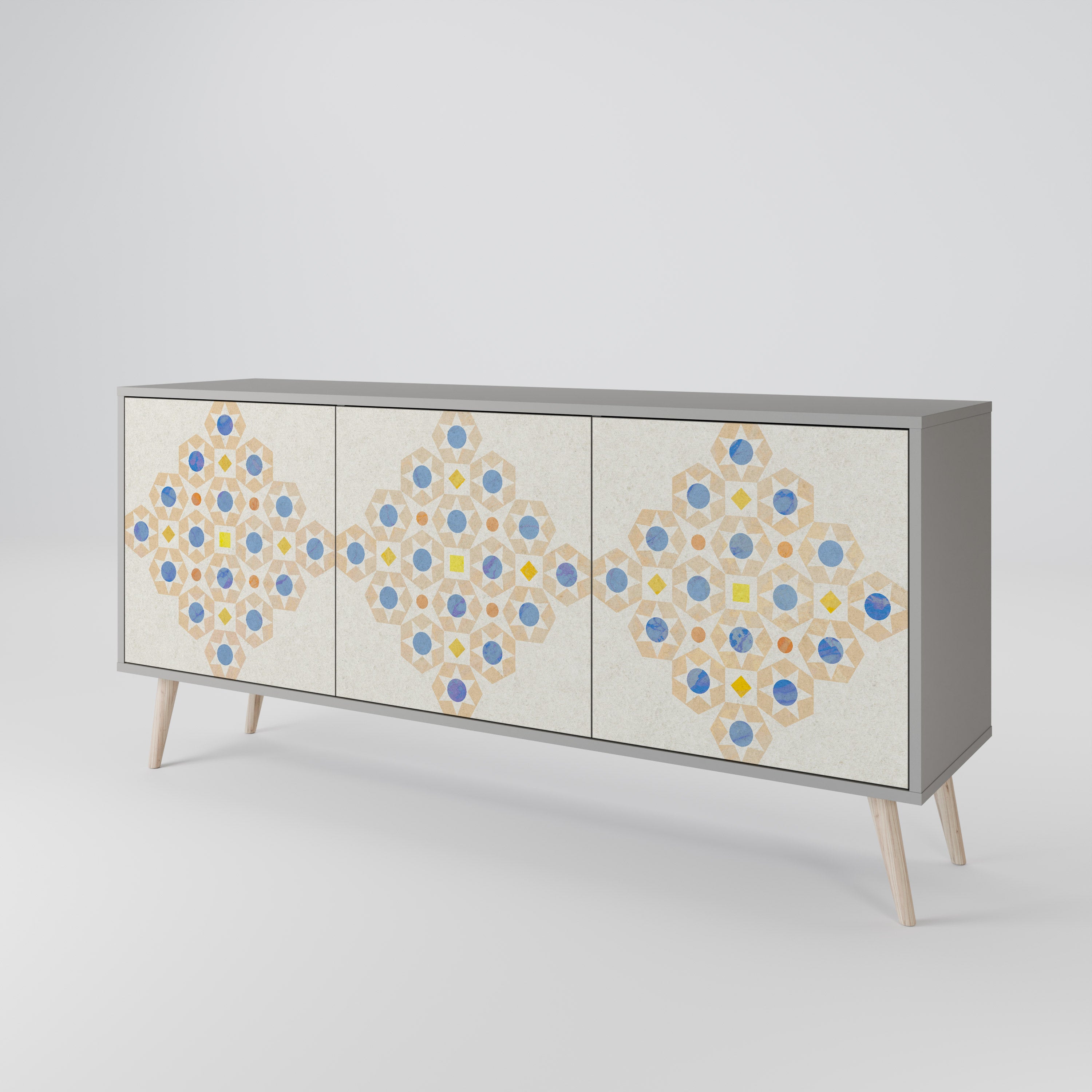 PATTERNED PRISM 3-Door Sideboard