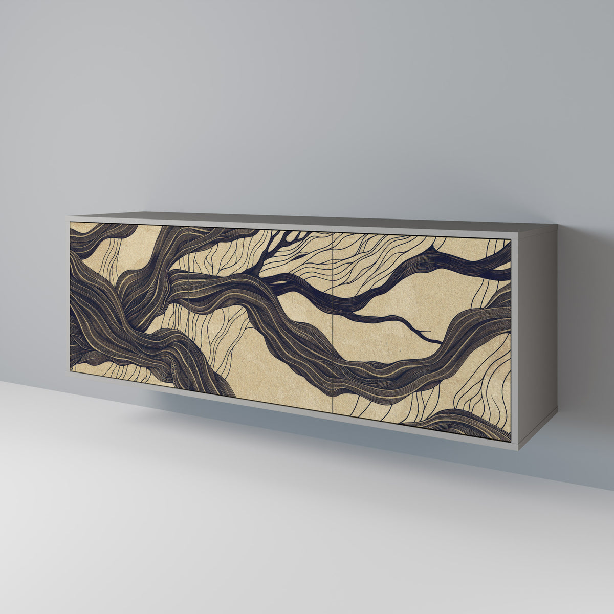 UNIFIED FRAGMENTS 3-Door Sideboard