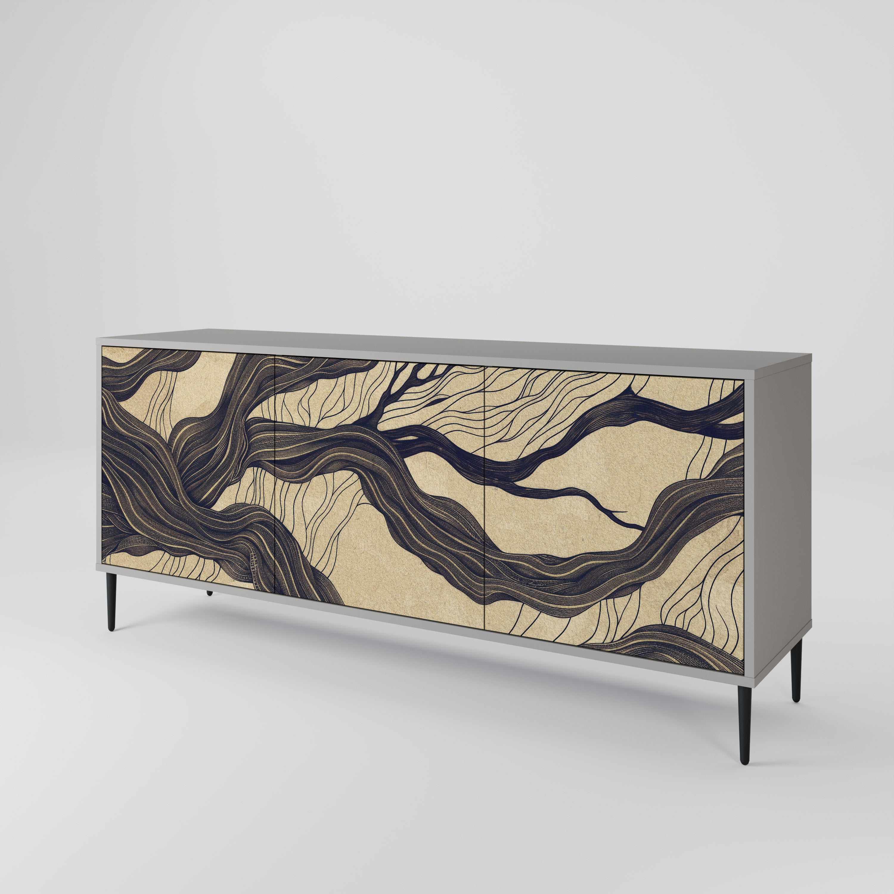 UNIFIED FRAGMENTS 3-Door Sideboard