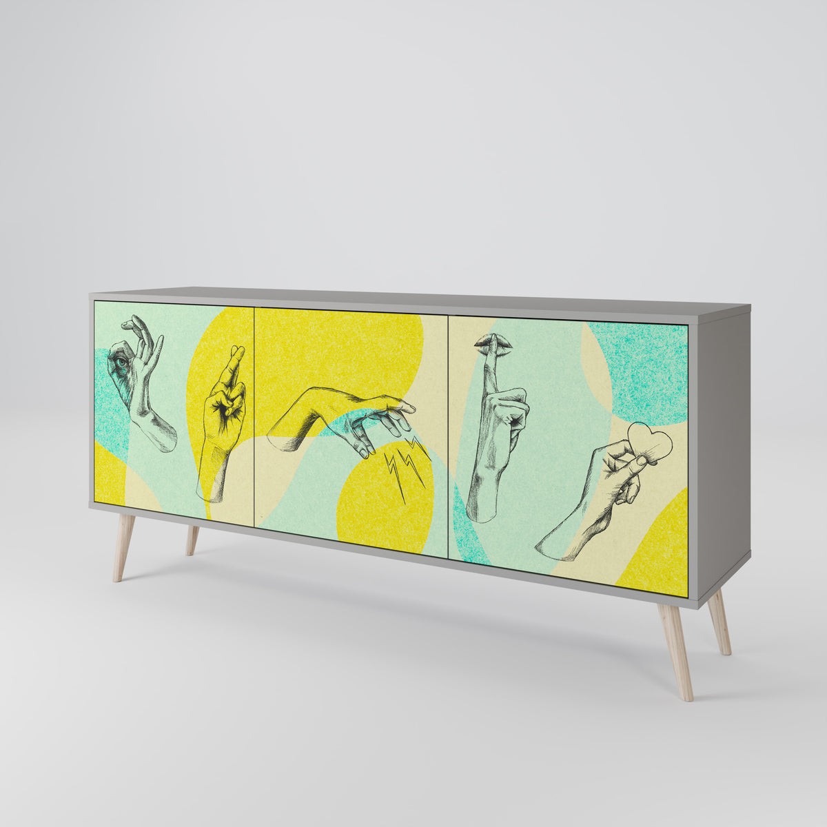 BODY LANGUAGE 3-Door Sideboard
