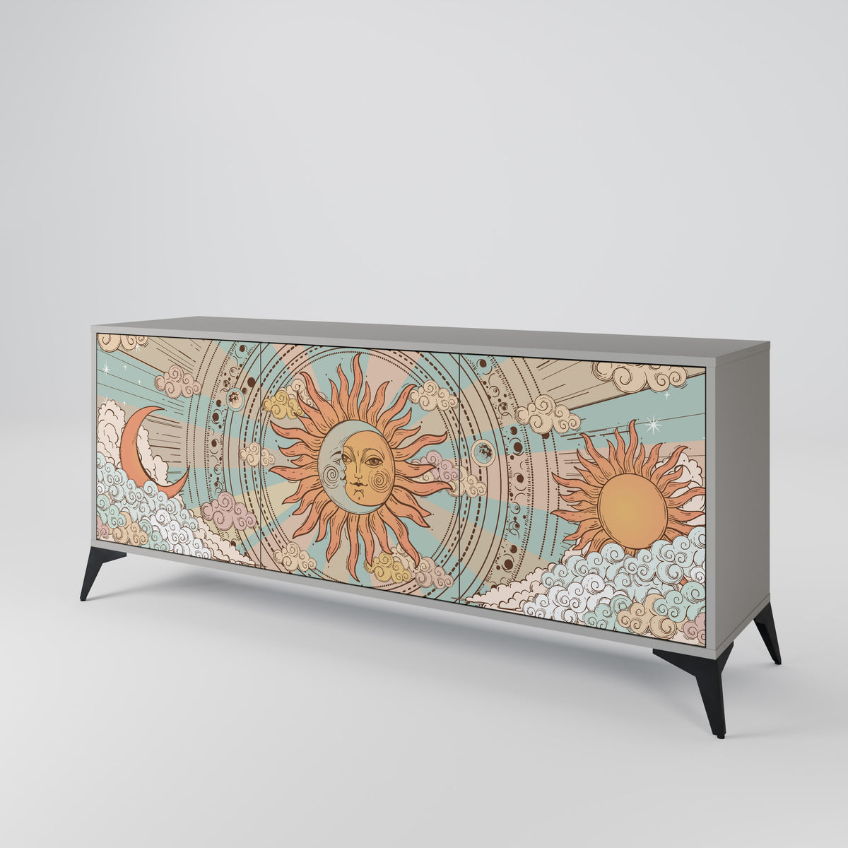 MYSTICAL STRUCTURE 3-Door Sideboard