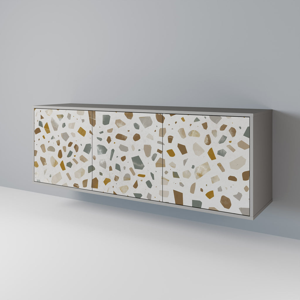 PIECES OF TOMORROW 3-Door Sideboard in Grey Finish
