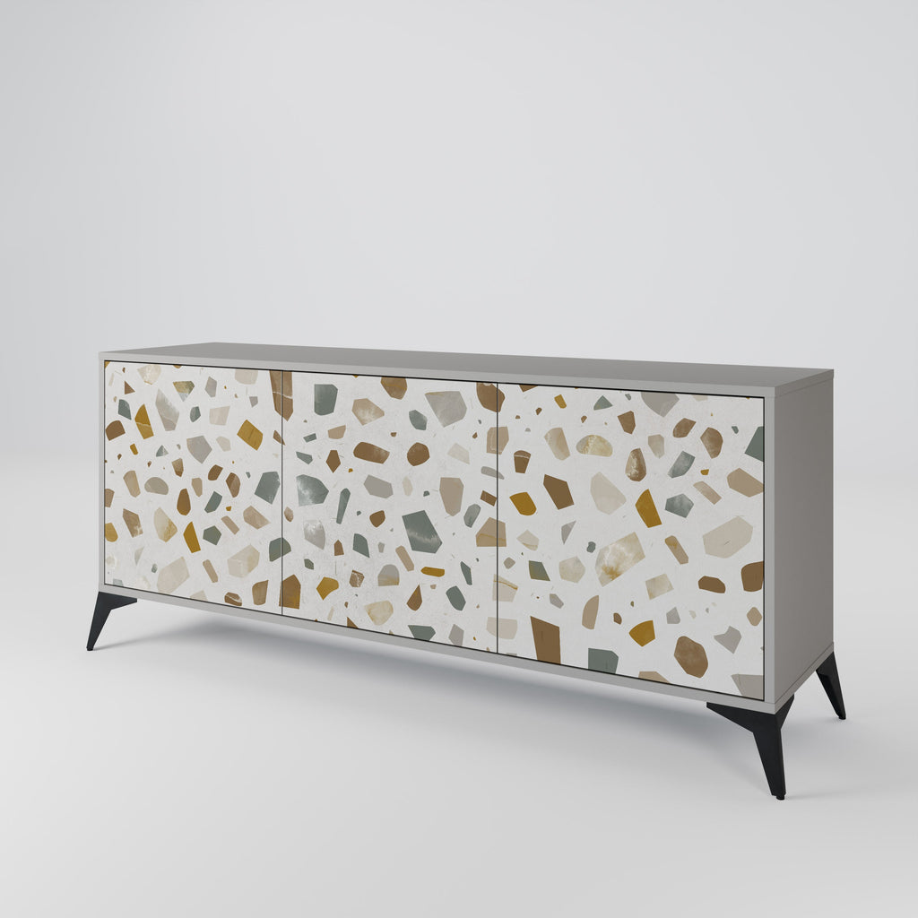 PIECES OF TOMORROW 3-Door Sideboard in Grey Finish