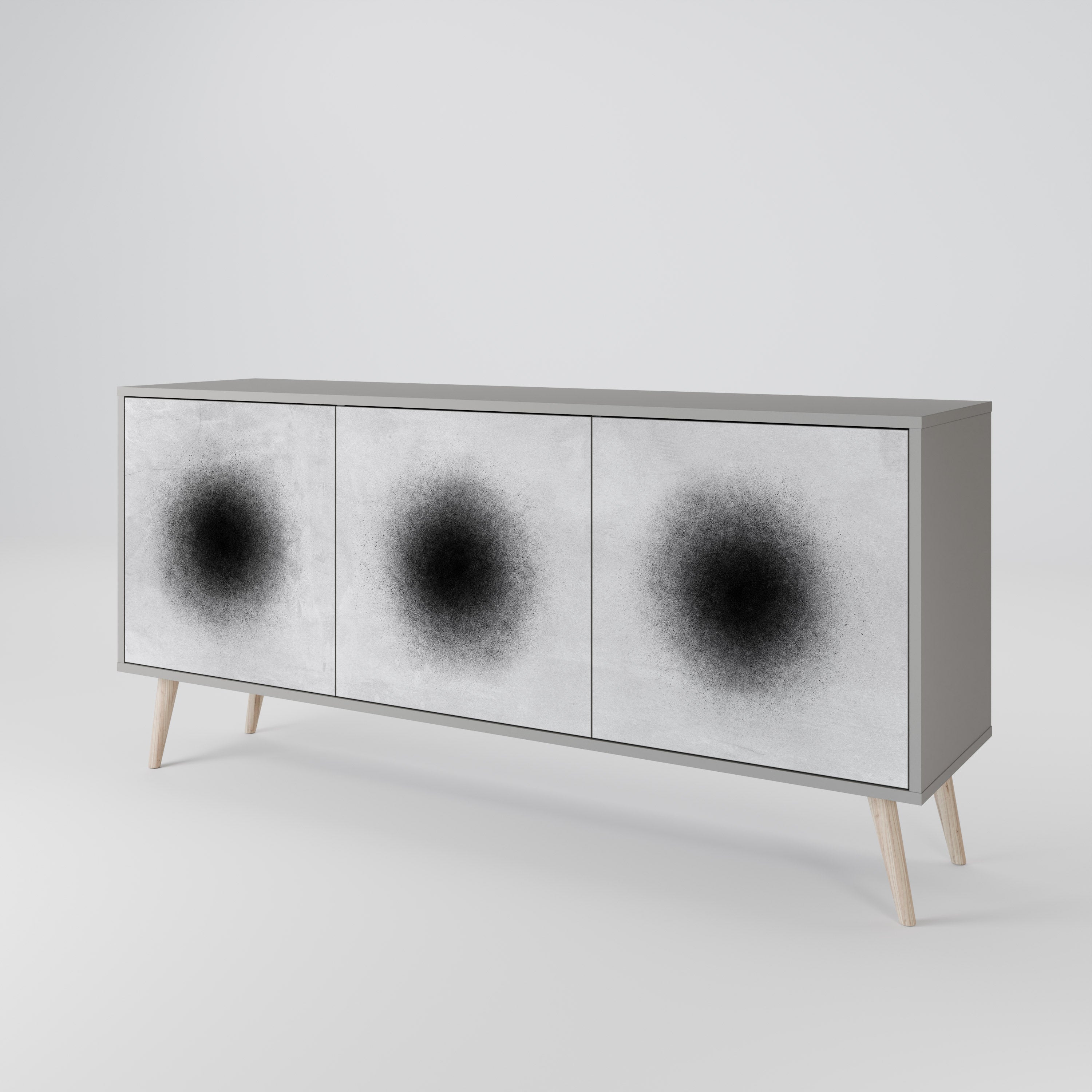 BLACK HOLE 3-Door Sideboard